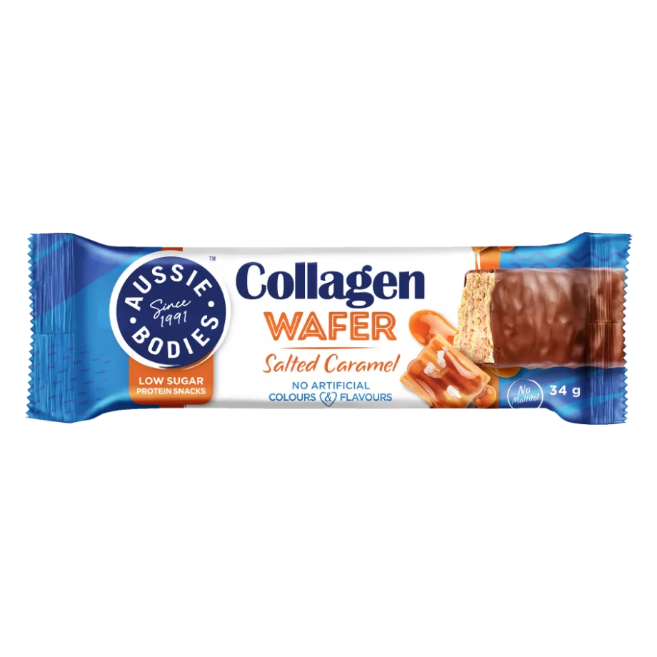 Collagen Wafer Salted Caramel 34g
